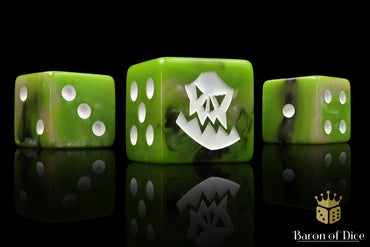 Orc Dice - 10x Square 16mm Dice