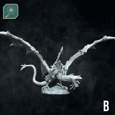 Wraith on Flying Serpent - Crouched