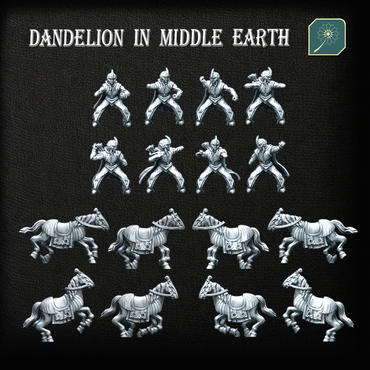 Golden Wood Elf Mounted Knights