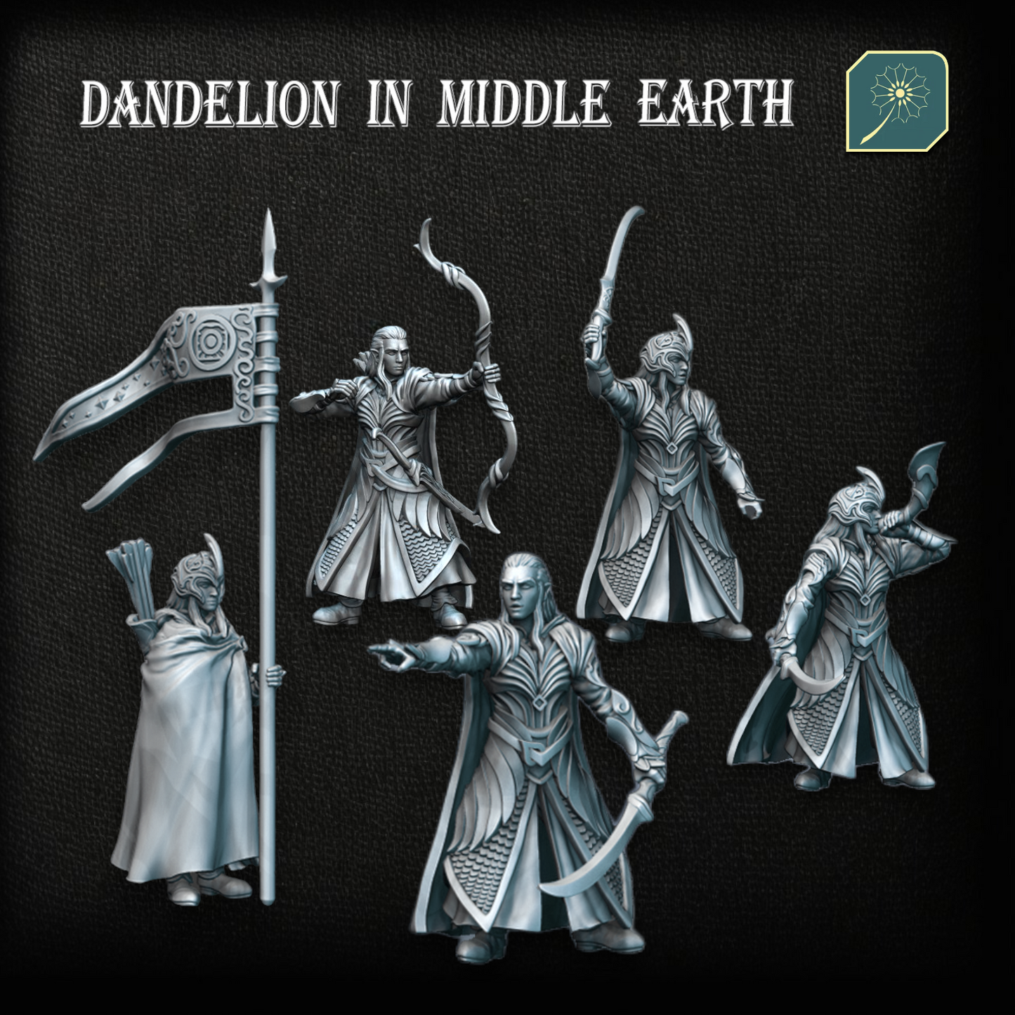 Golden Wood Elf Warriors - Captain Pack