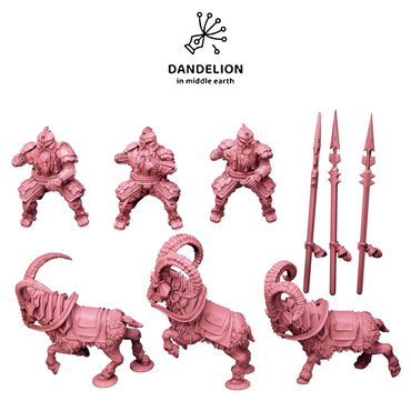 Dwarf of the Metal Mountain - Ram Riders