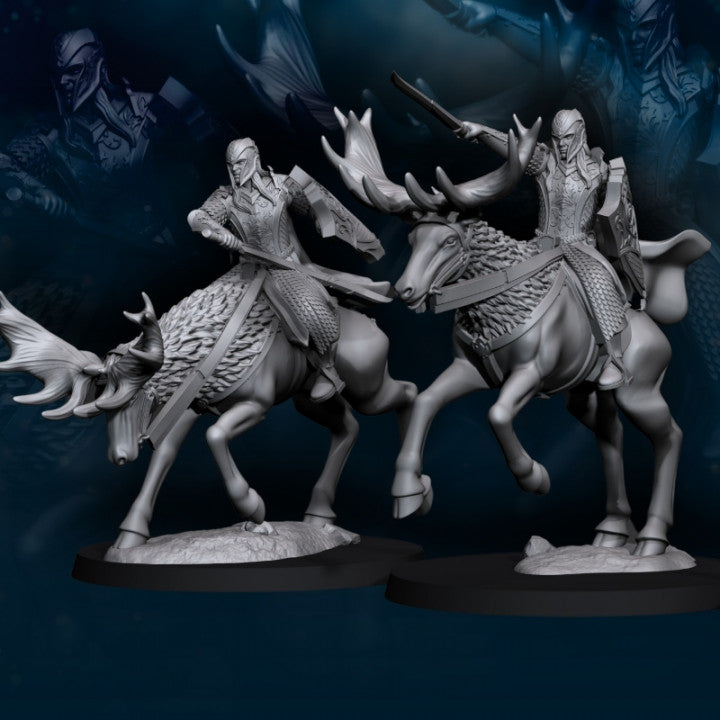 Armoured Wood Elf on Elk
