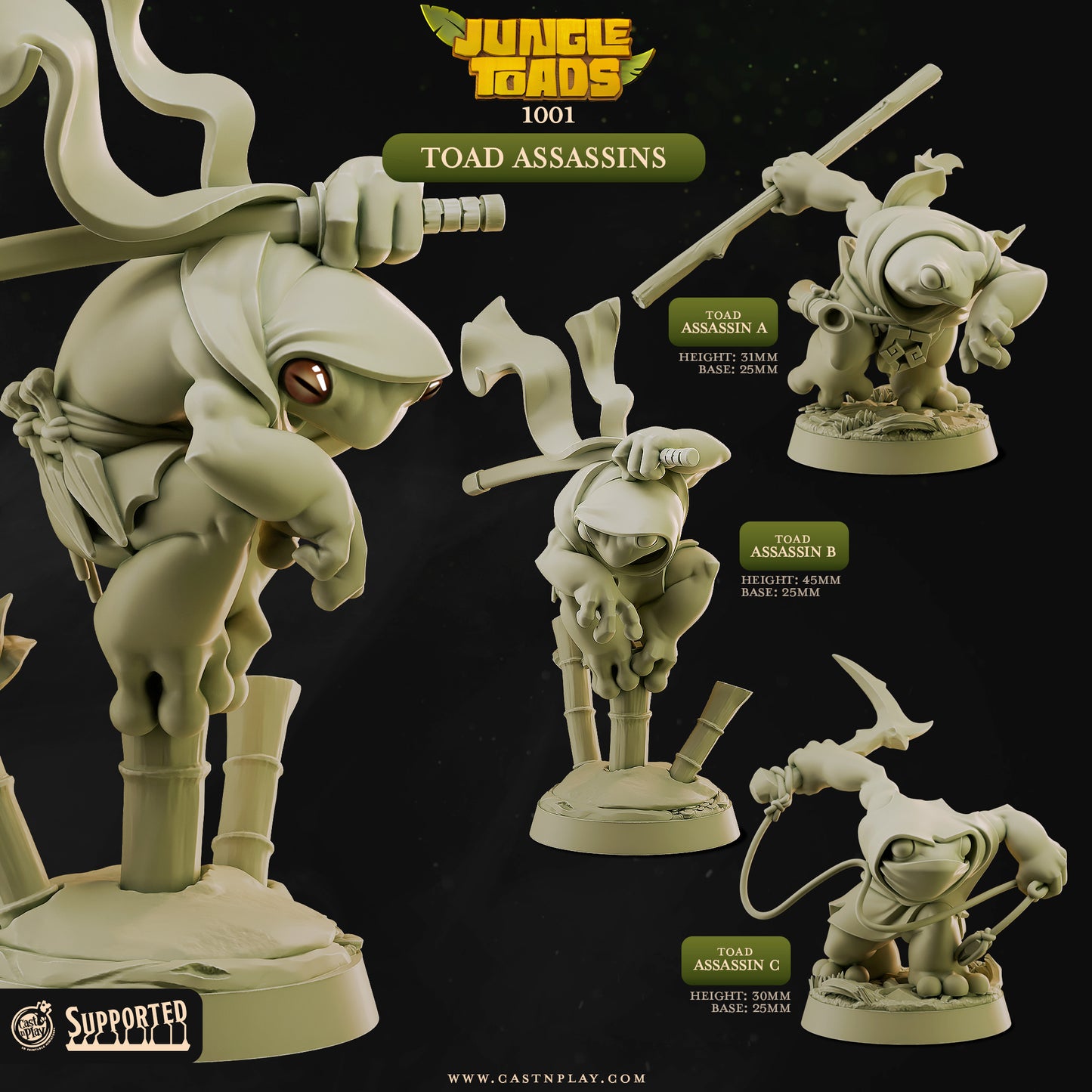 Ninja Assassin Toads  - Cast n Play