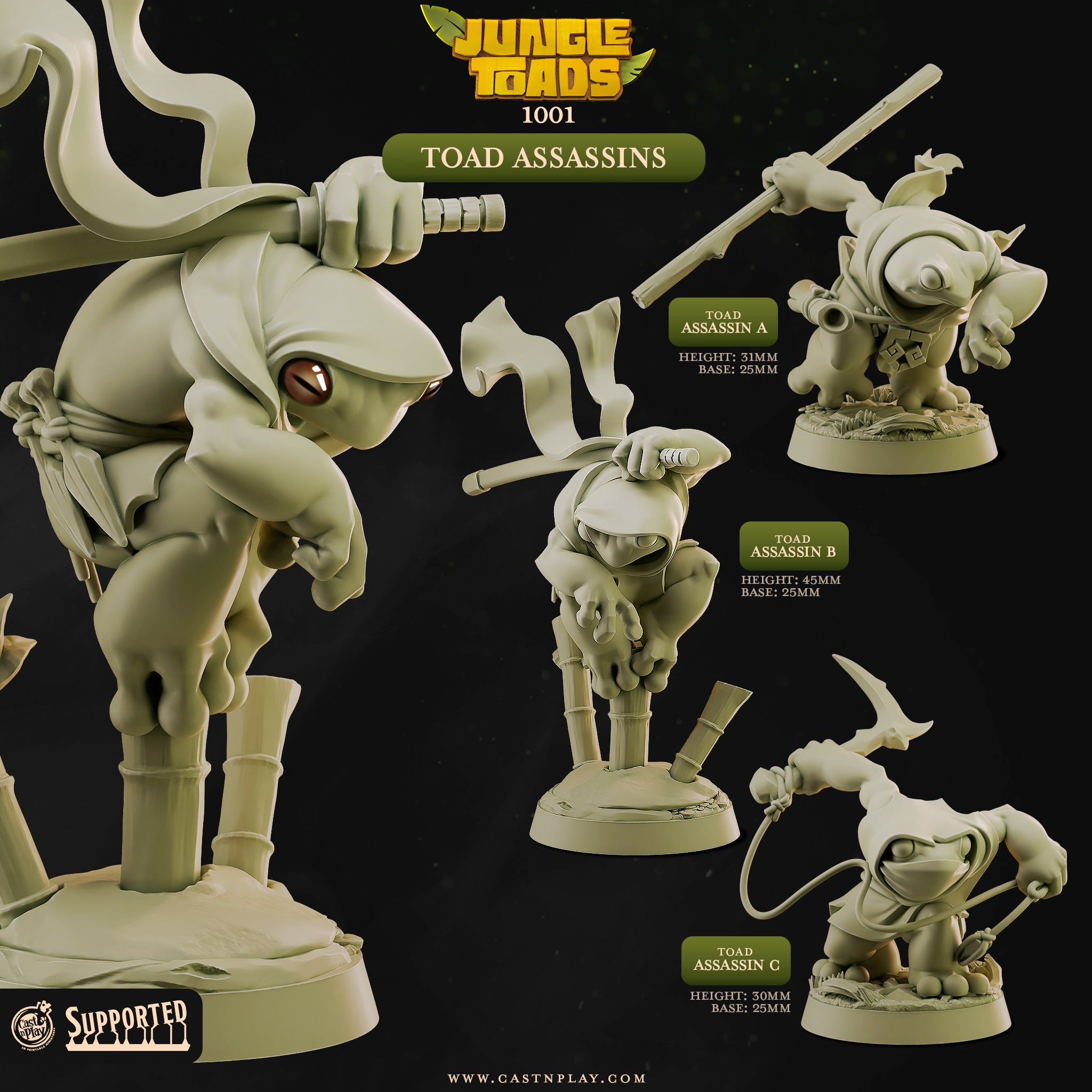 Ninja Assassin Toads  - Cast n Play