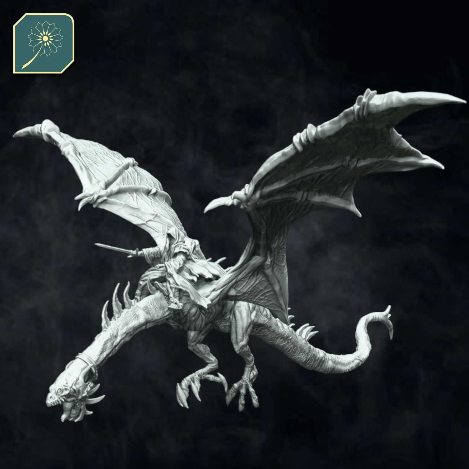 Wraith on Flying Serpent - Flying