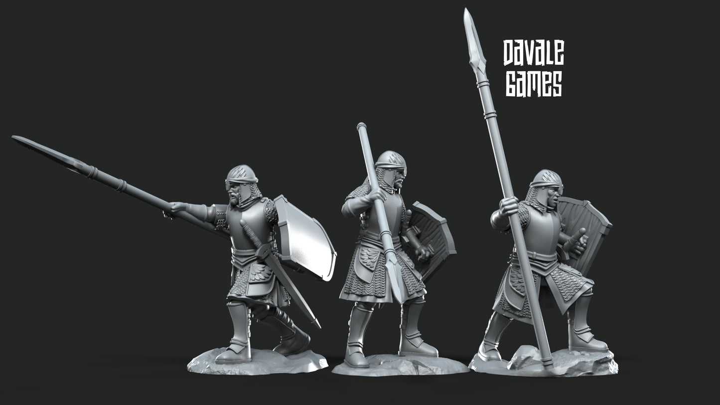 North Warriors with Spear and Shield