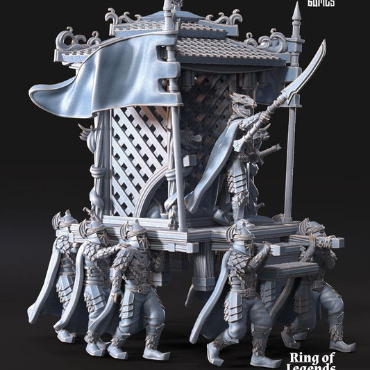 Dragon Army King on Palanquin - Standing