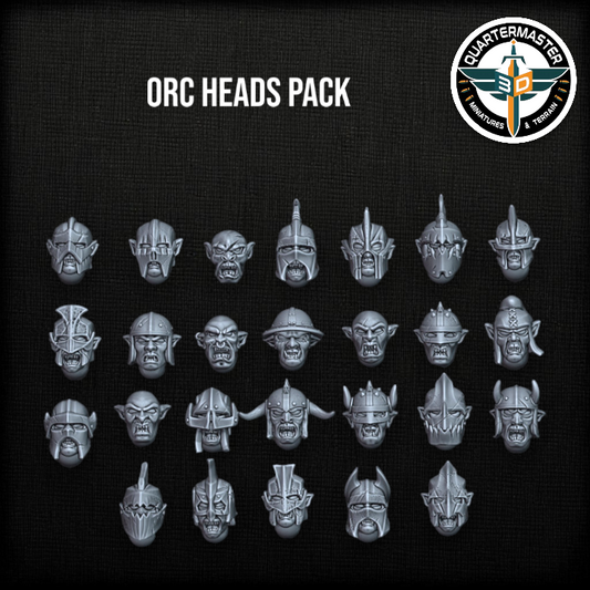 Orc Warriors Heads Pack