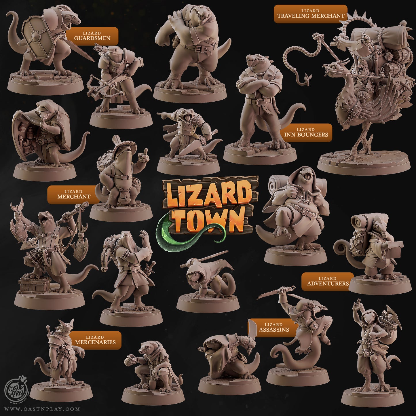 Lizard Town Pack - Cast n Play