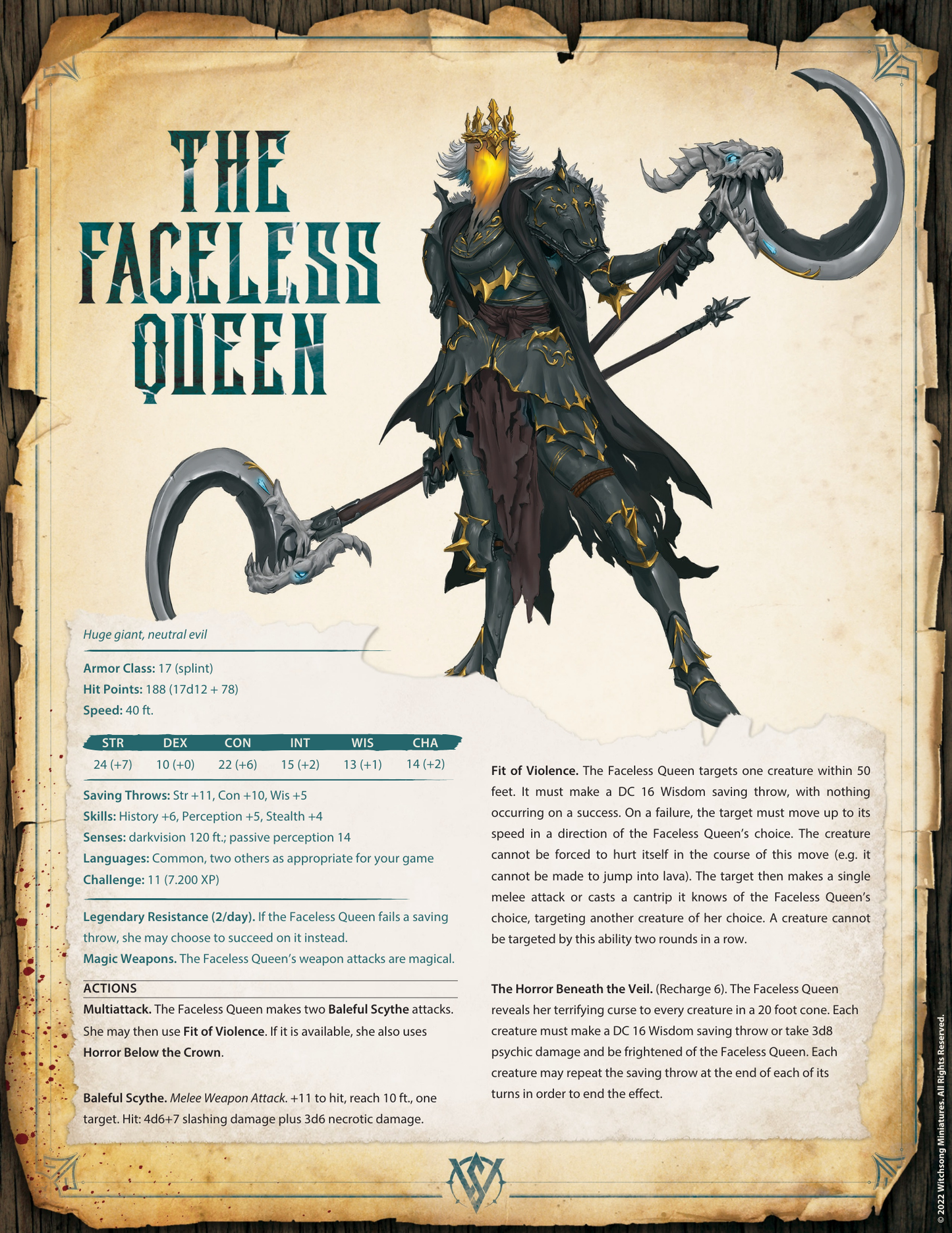 The Faceless Queen