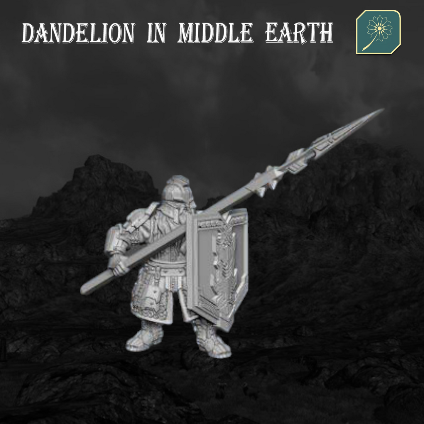 Dwarf of the Metal Mountain - Spear and Shield