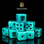 Royal Ghost - 10x Square 16mm Dice