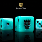 Royal Ghost - 10x Square 16mm Dice