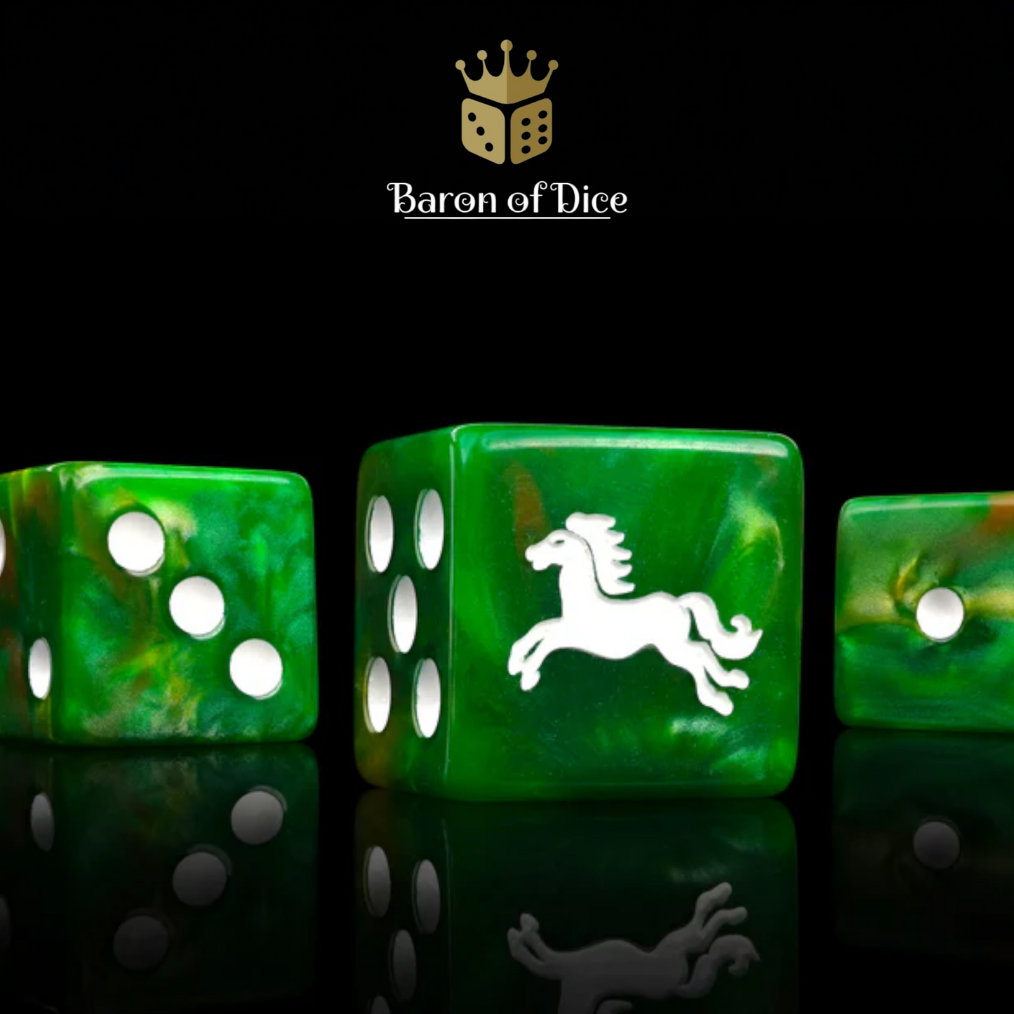 Horse Lords - 10x Square 16mm Dice