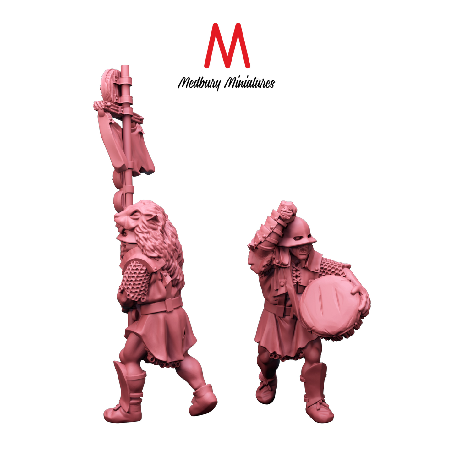 Orc Legionnaire Drummer and Standard Bearer