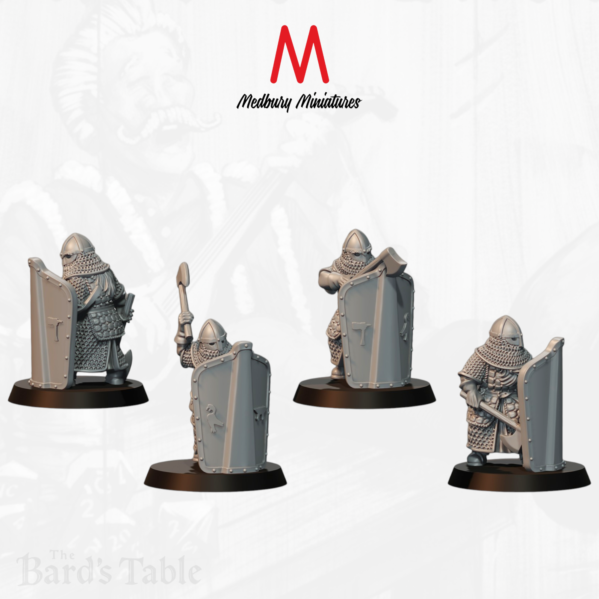 Dwarf Warriors With Pavises