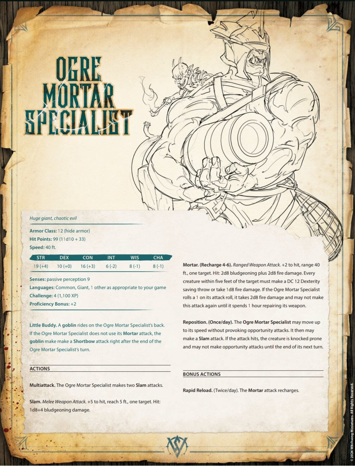 Ogre Mortar Specialist