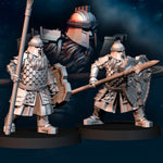 Silver Goat Dwarves - Spear and Shield