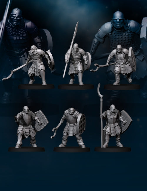 Regular Orc Warriors - Spear and Shield